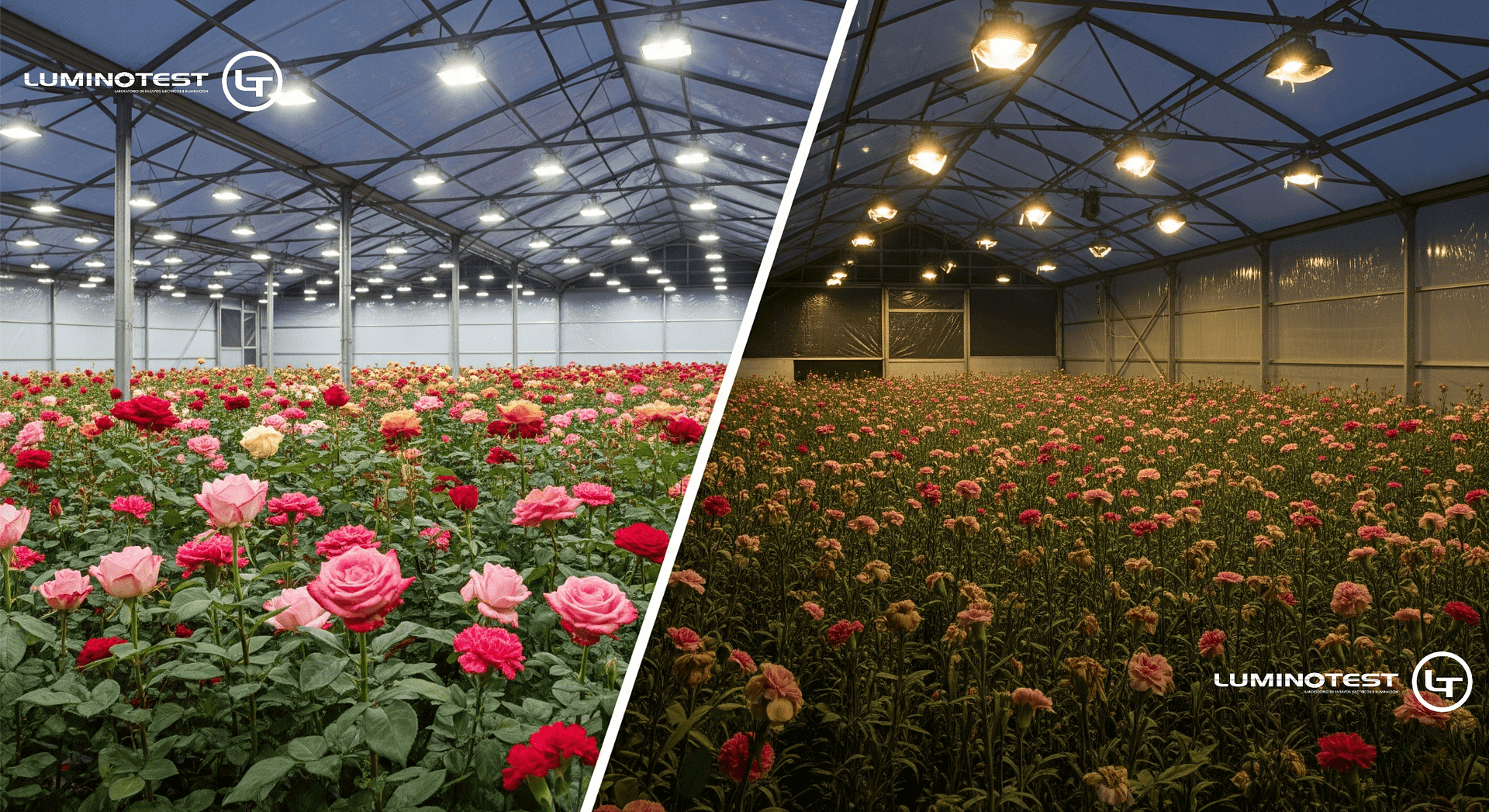Iluminación LED en la floricultura colombiana: eficiencia, control y reducción de costos